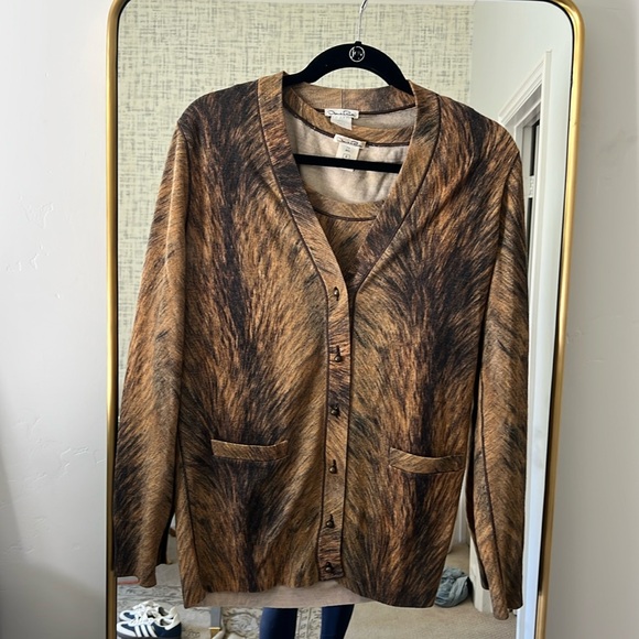 Oscar de la Renta vintage cardigan set